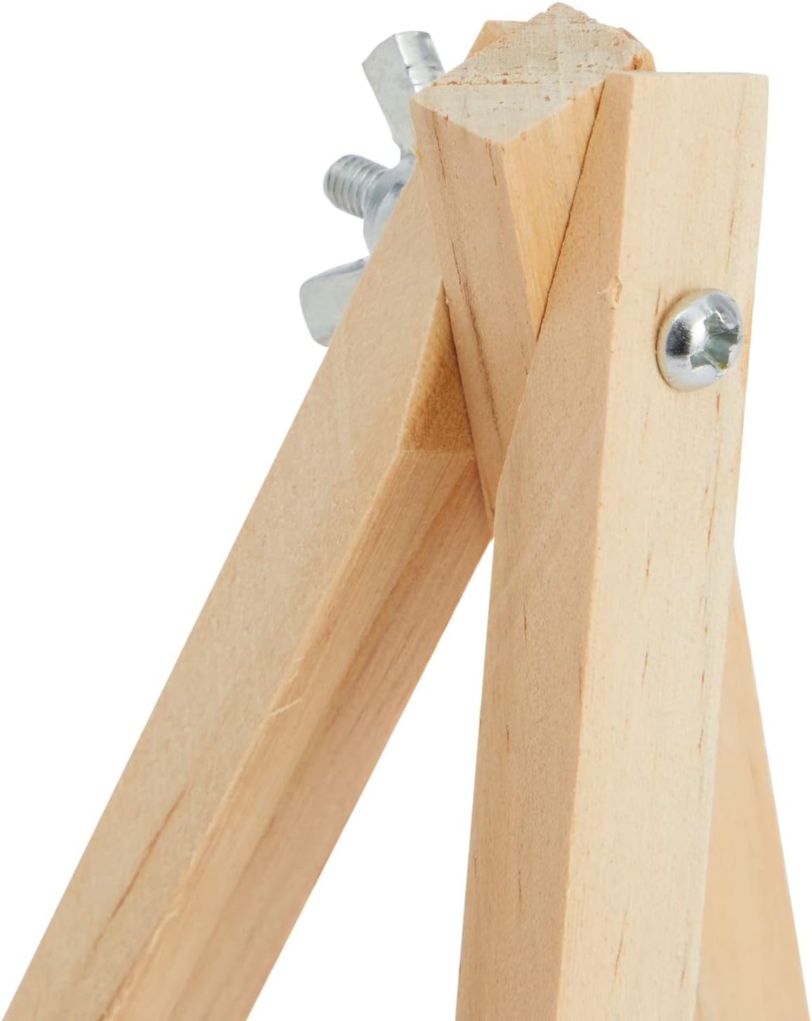 Juvale Mini Easel Stand - 7 in, Light Brown Lotus Wood, 6-Pack - Table & Desktop Display Stand