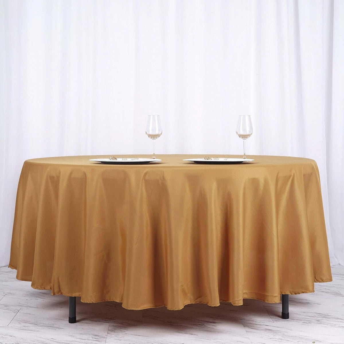Efavormart Round Tablecloth, 108 Inch Stain & Wrinkle Resistant Washable Table Cloth, Decorative