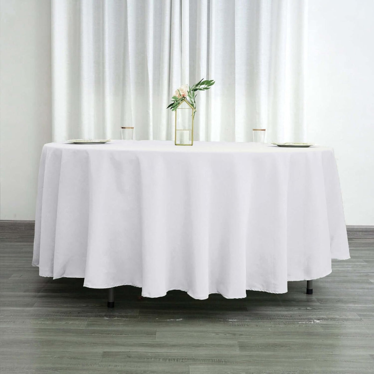 Efavormart Round Tablecloth, 108 Inch Stain & Wrinkle Resistant Washable Table Cloth, Decorative