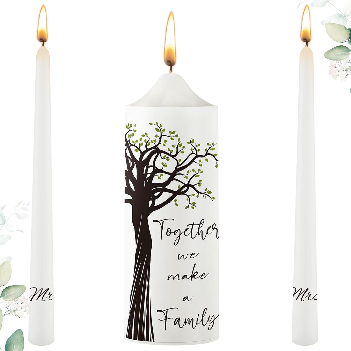 Frienda Unity Candles for Wedding Ceremony Set Wedding Unity Taper Candles Catholic Religious