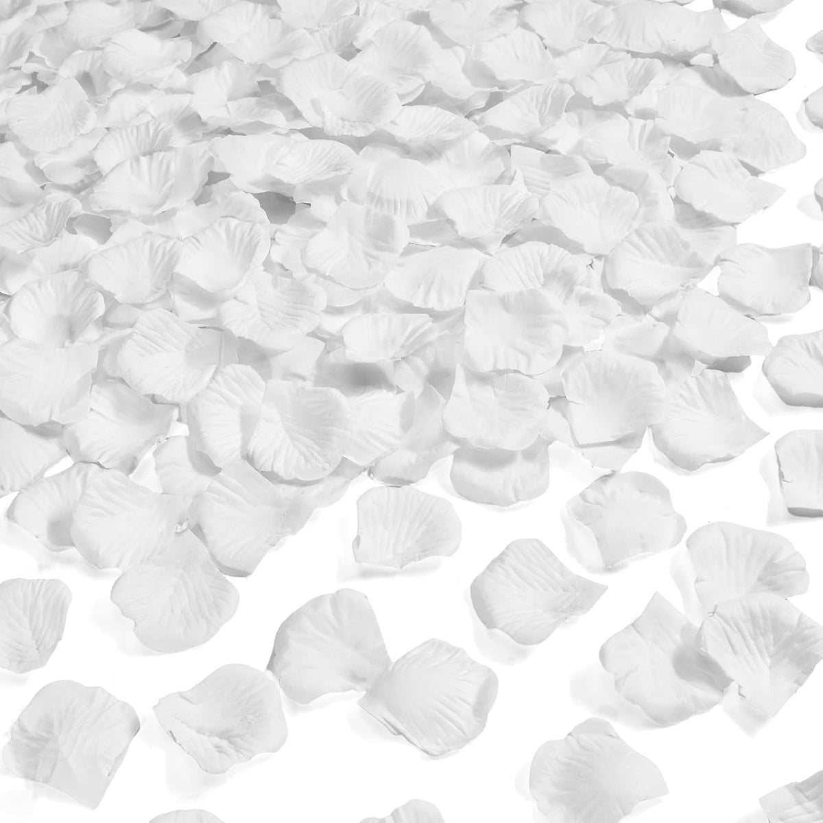 1000 Pcs White Rose Petals Artificial Silk Flower Petals Romantic Decorations for Wedding