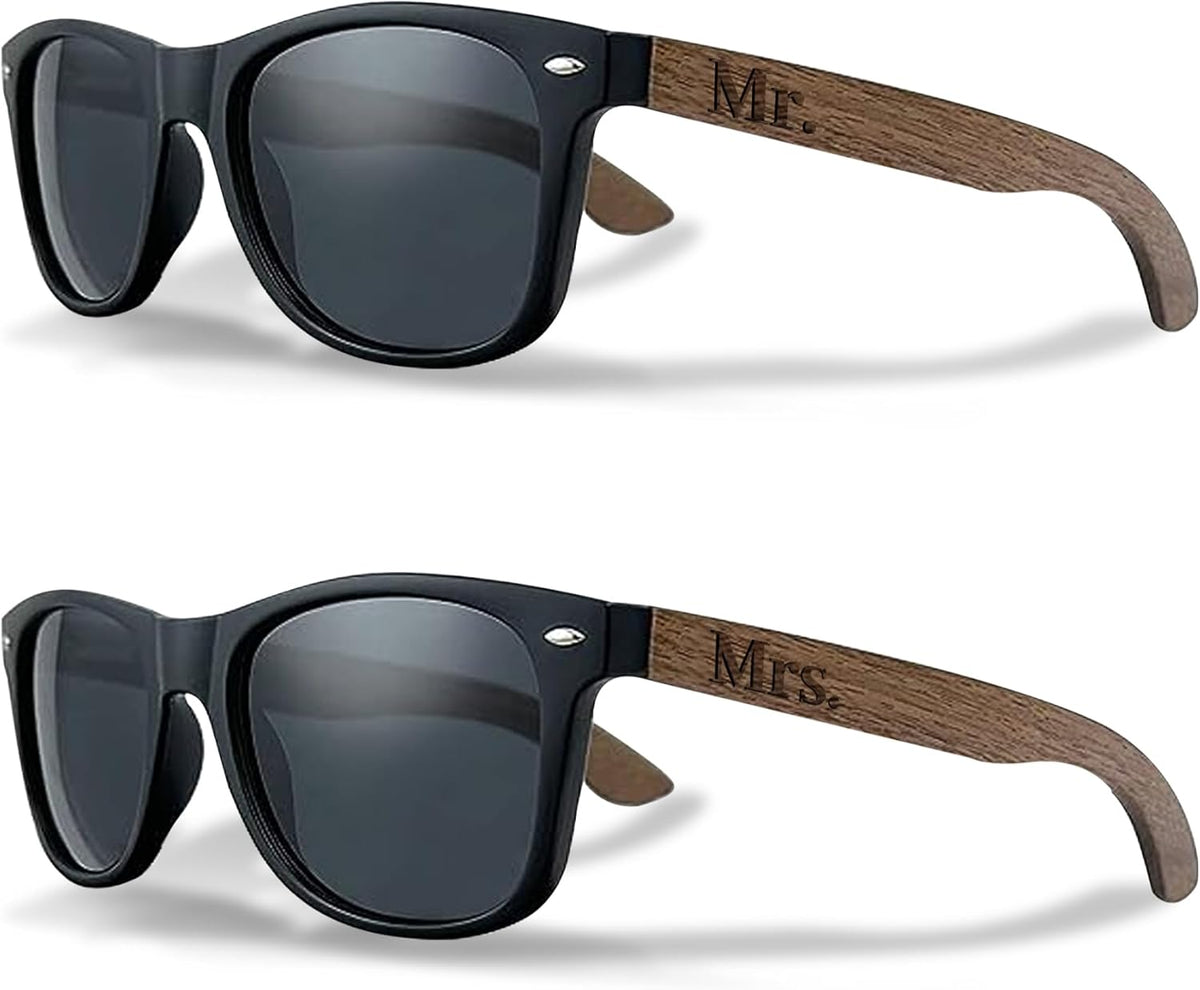 Bride and Groom Polarized Sunglasses for Wedding – UV400 Protection, Lightweight & Stylish Couple
