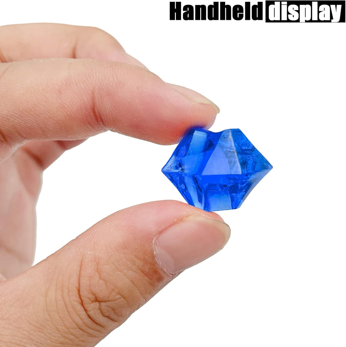 Fake Crushed Ice Cubes, Vase Fillers, 150 pcs 16 * 22mm Artificial Acrylic Crystal Rocks Diamonds