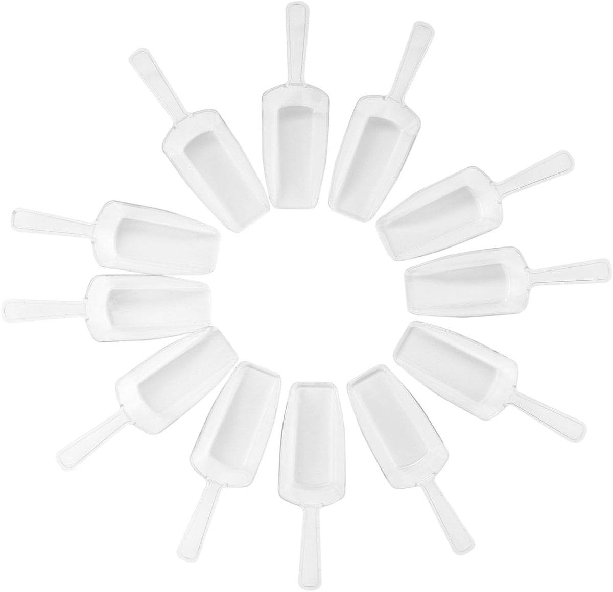 Super Z Outlet 5.5" Mini Acrylic Plastic Kitchen Scoops for Weddings, Candy Dessert Buffet, Ice