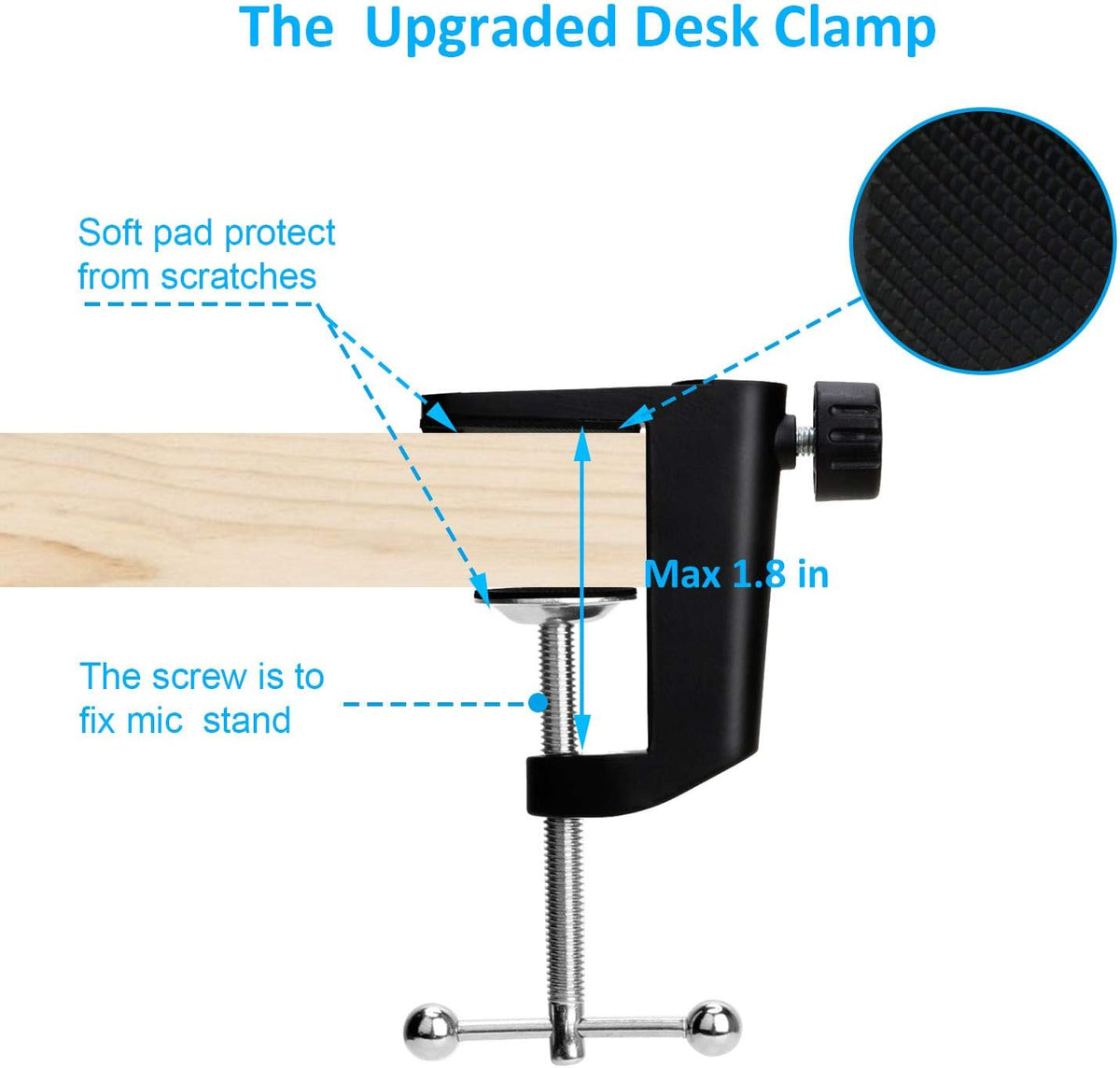 Wave 1 Microphone Stand, Professional Mic Boom Arm Stand Compatible with Elgato Wave 1 USB
