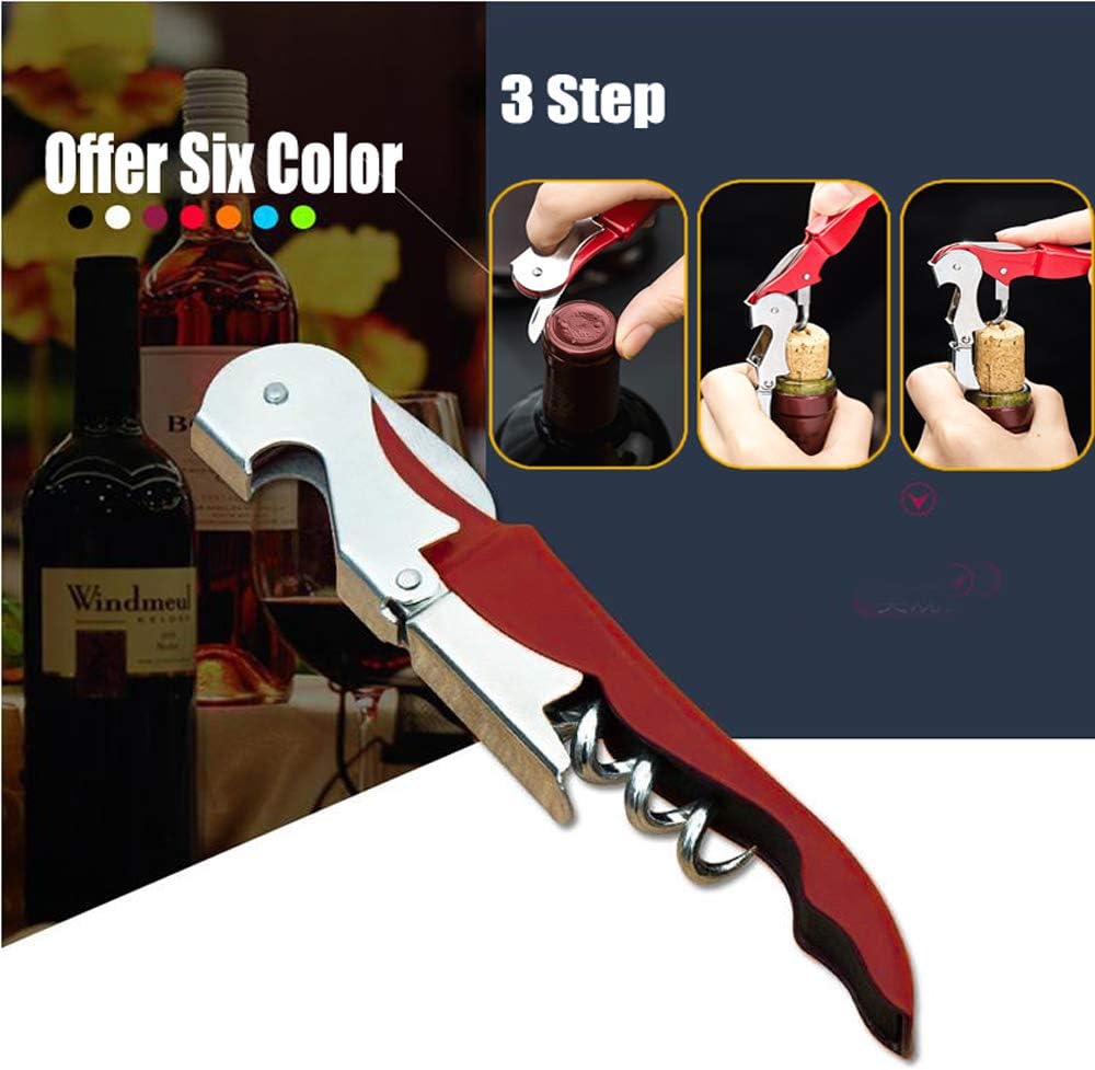 Professional Waiter Corkscrew Wine Openers Set, Heavy Duty Stainless Steel Hinges Wine Key for