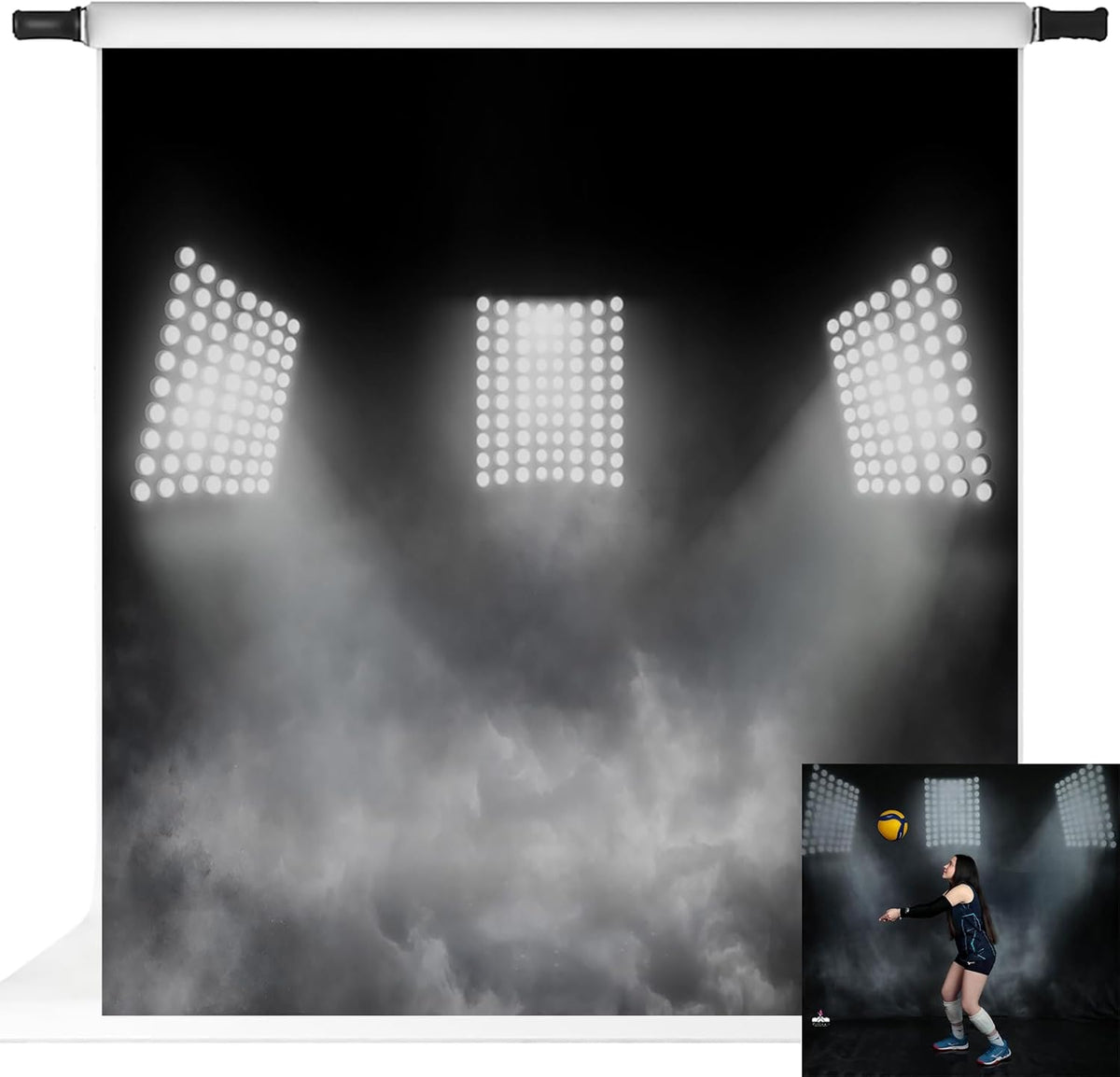Kate 10x10ft Sports Stadium Photography Background Artistic Backdrop for Portrait Smoky Grey