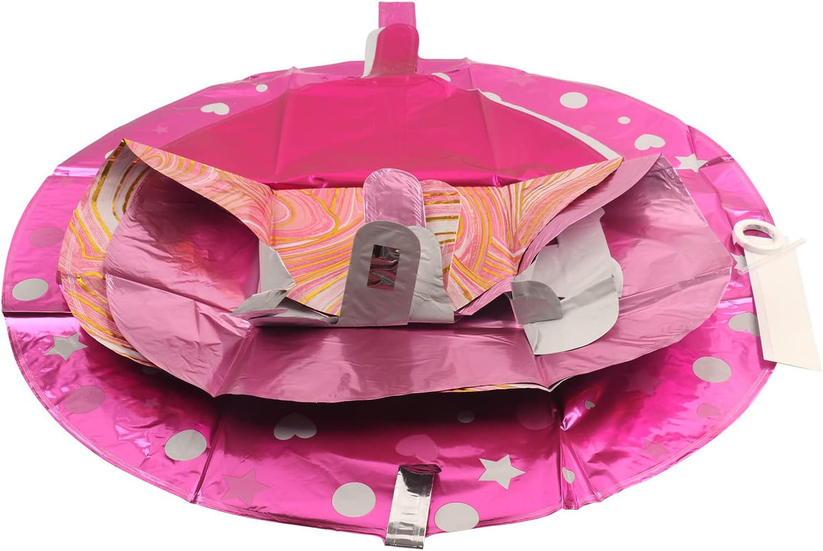 36inch Hot Pink Happy Birthday Foil Balloons Decorations for Birthday Party Decorations Princess