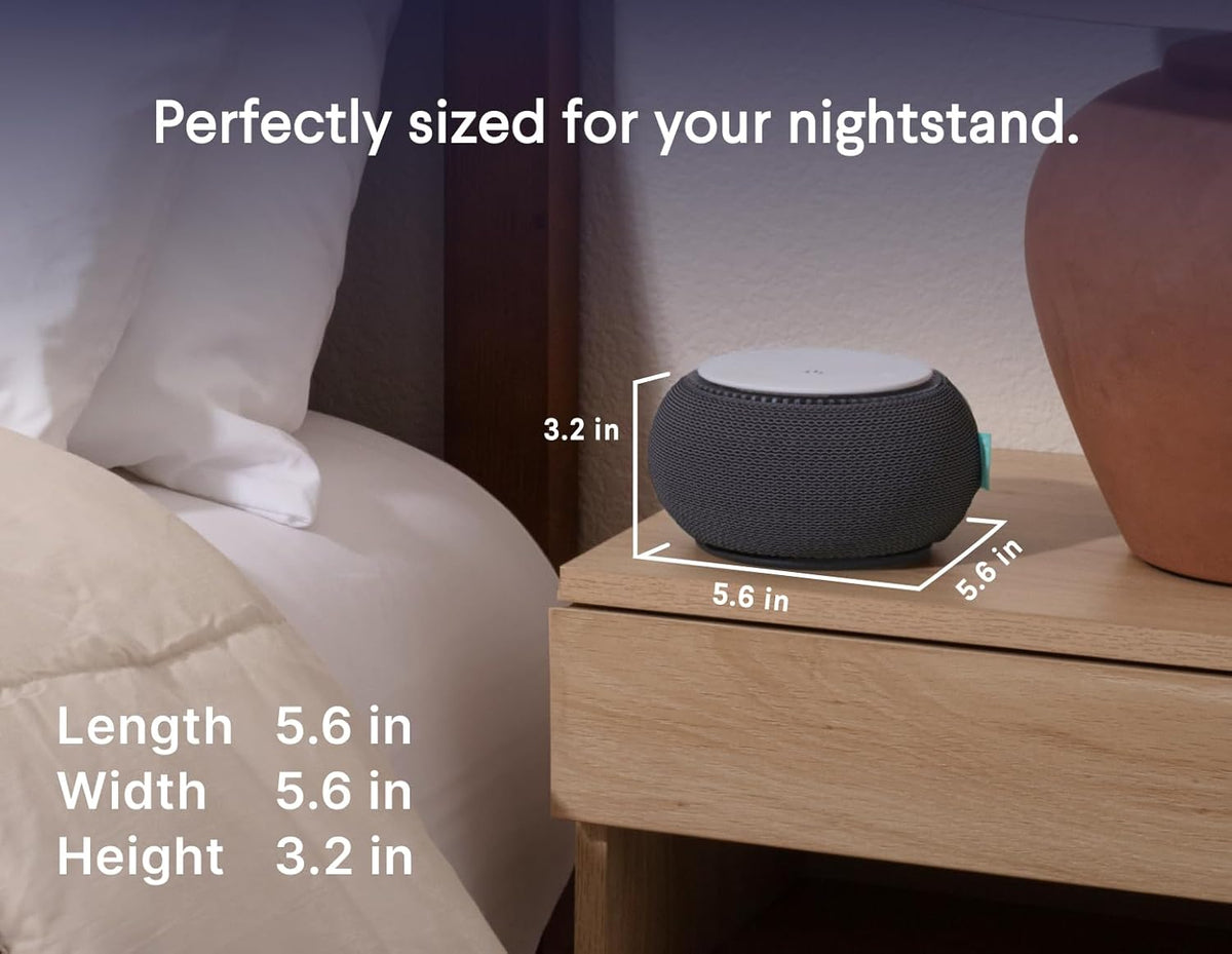 SNOOZ Smart White Noise Sound Machine - Real Fan Inside for Non-Looping White Noise, Sleep Aid for