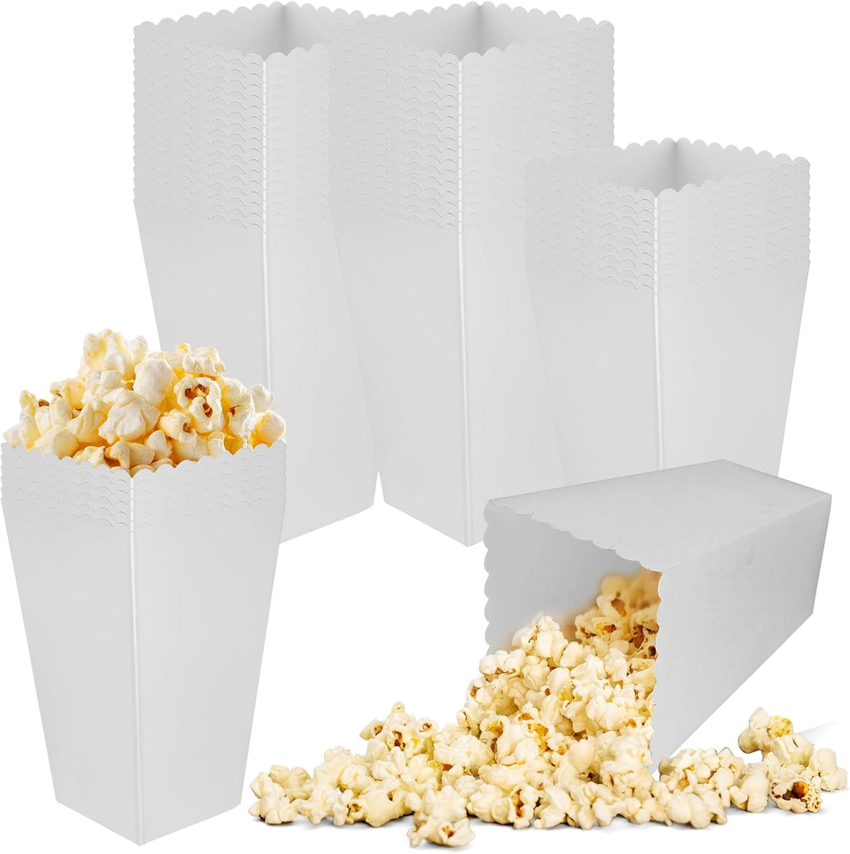 50 Pcs Popcorn Boxes Mini Paper Popcorn Box Cardboard Popcorn Container for Party Disposable Snack