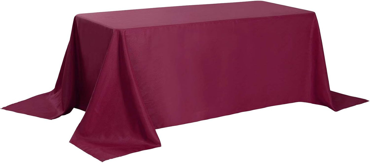 Rectangle Tablecloth 90x132 inch Washable Polyester Fabric Table Cloth for Wedding Party Dining
