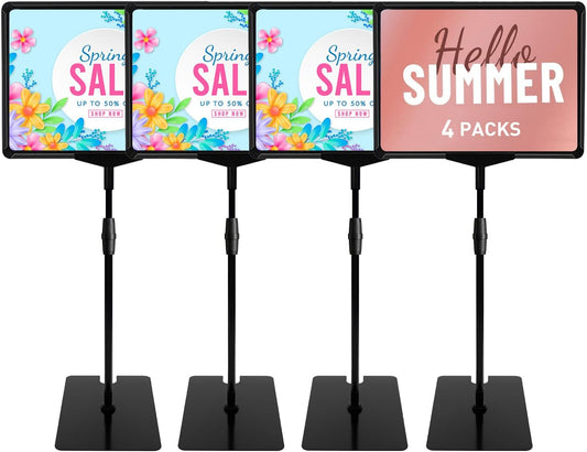 Sign Holder Stand 8.5 x 11,Sign Stand for Display,Adjustable Sign Holders For Table Top,Suitable