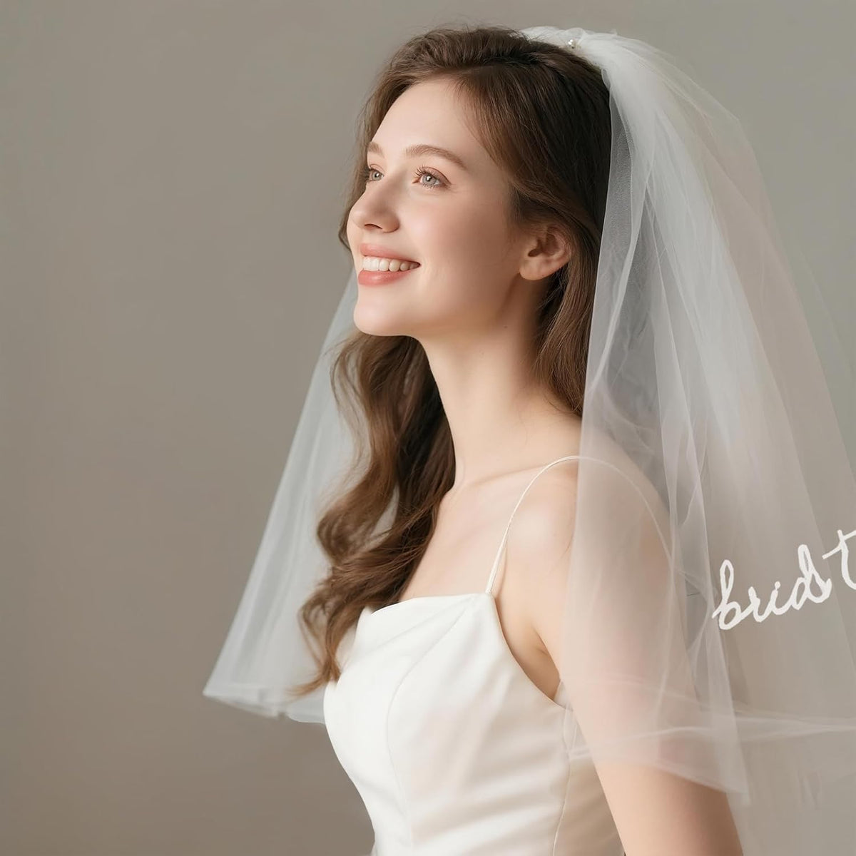 Prometheism Bride to Be Veil Hair Accessories for Bachelorette Party, Bride To Be Headband