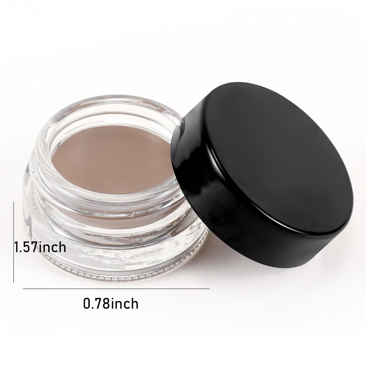 Boobeen 2 Pcs Eyebrow Pomade Cream, Waterproof Brow Pomade Gel High Pigmented Long-lasting for