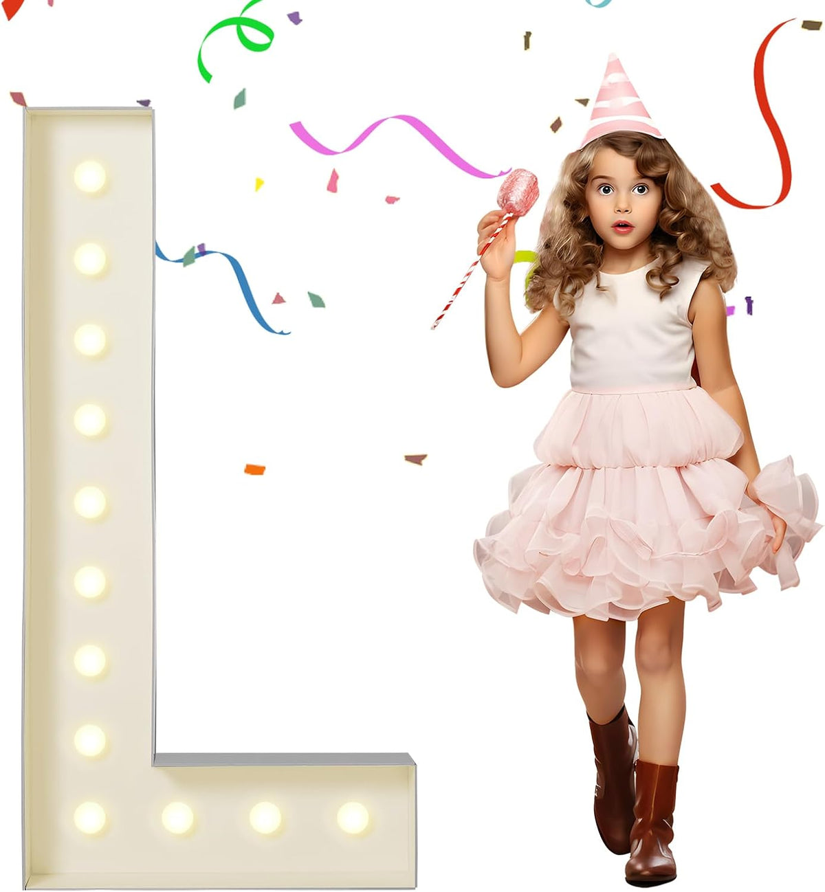 eufony Marquee Letters 4 Feet Tall, 4 FT Marquee Light Up Letters, Giant Light Up Letters 4FT for