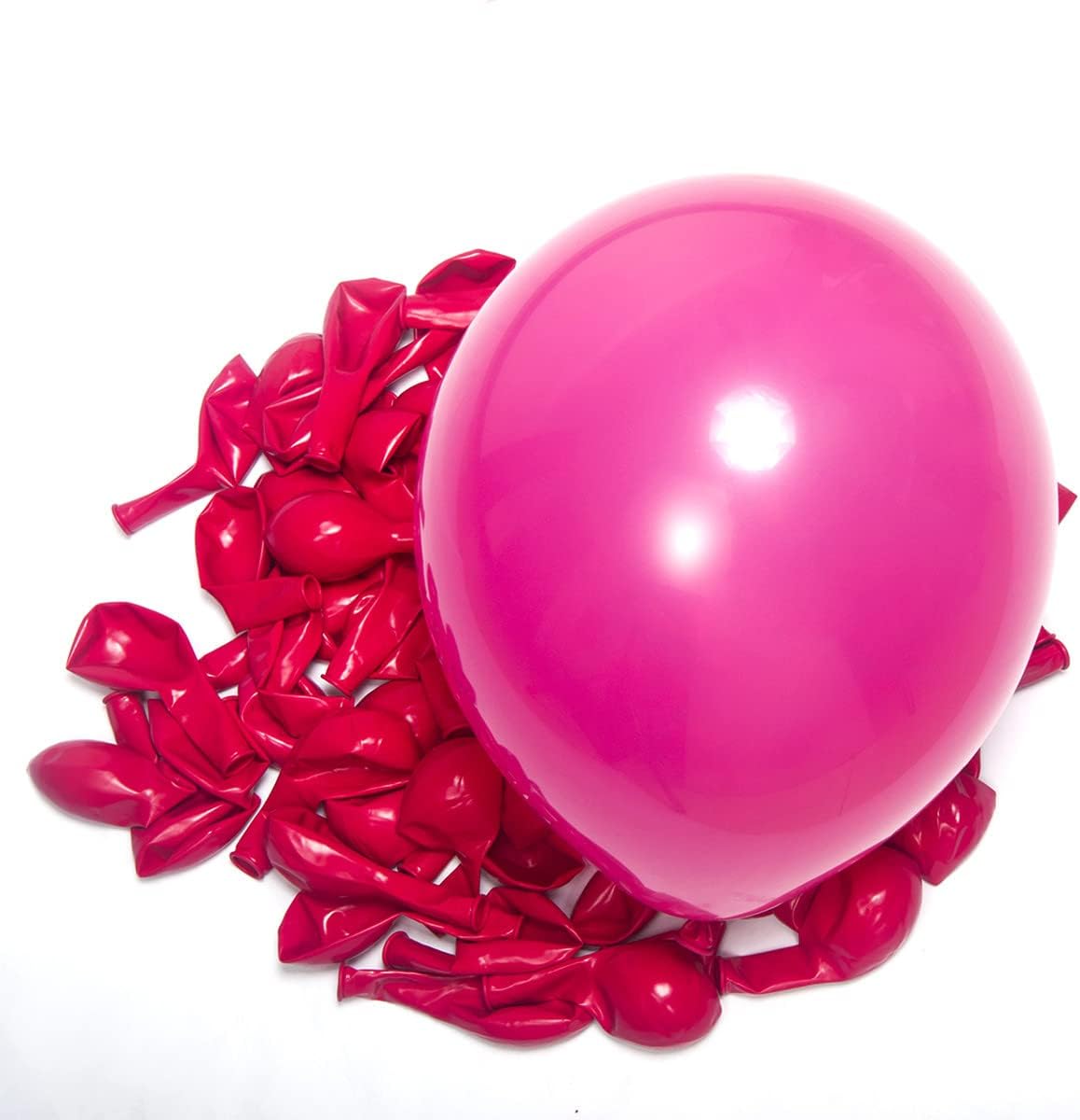 300 Pack Hot Pink Balloons 12 inch Dark Pink Latex Party Balloon Bulk for Various Party Events