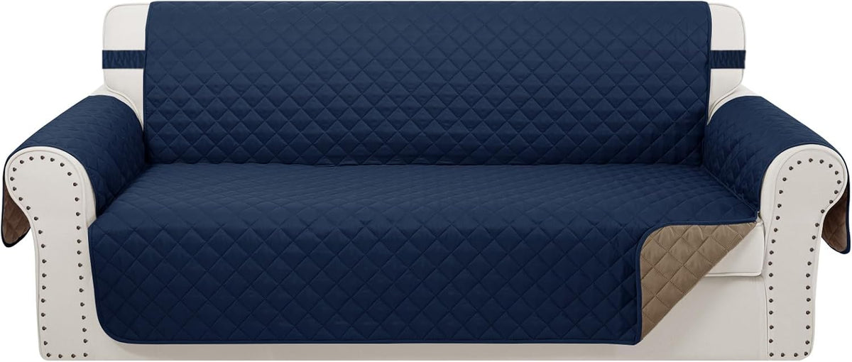 Reversible Oversized Sofa Covers Couch Cover Furniture Protector for Dogs Elastic Straps Water