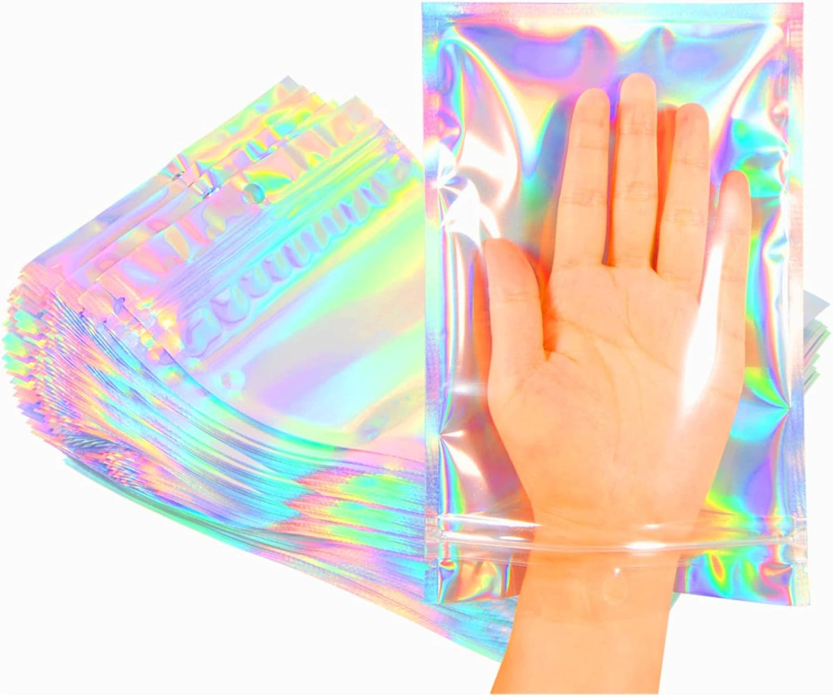 Smell Proof Bags & Resealable Foil Pouch Bag [100 PCS ] Great for Party Favor Food Storage