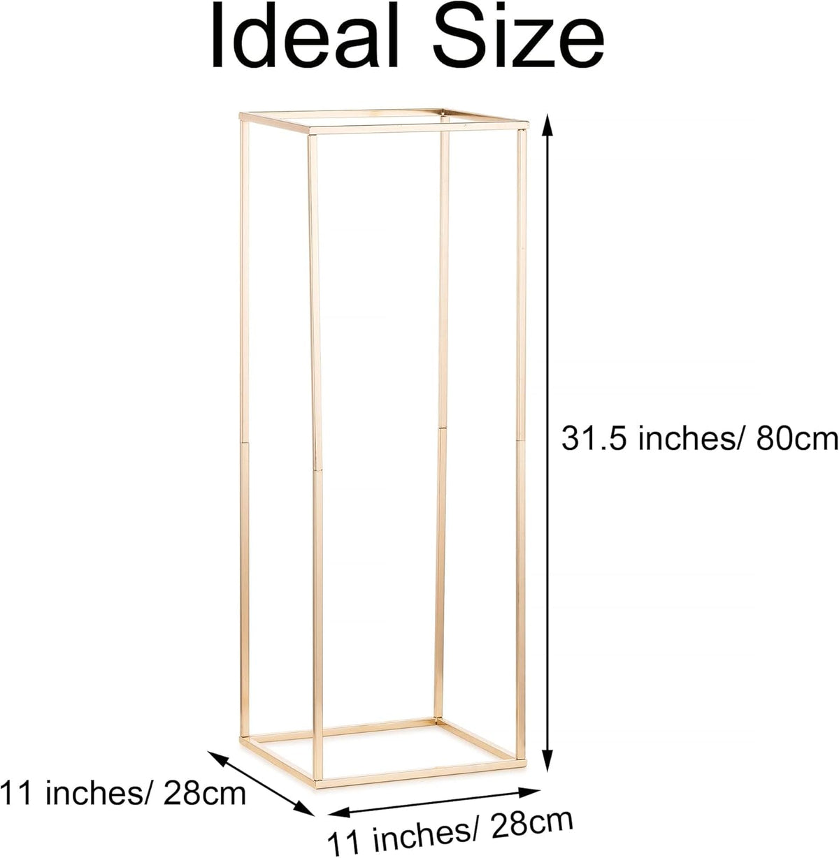 Gold Flower Stand for Table: 31.5” Tall Centerpiece Stand for Wedding Table Reception Floral Center