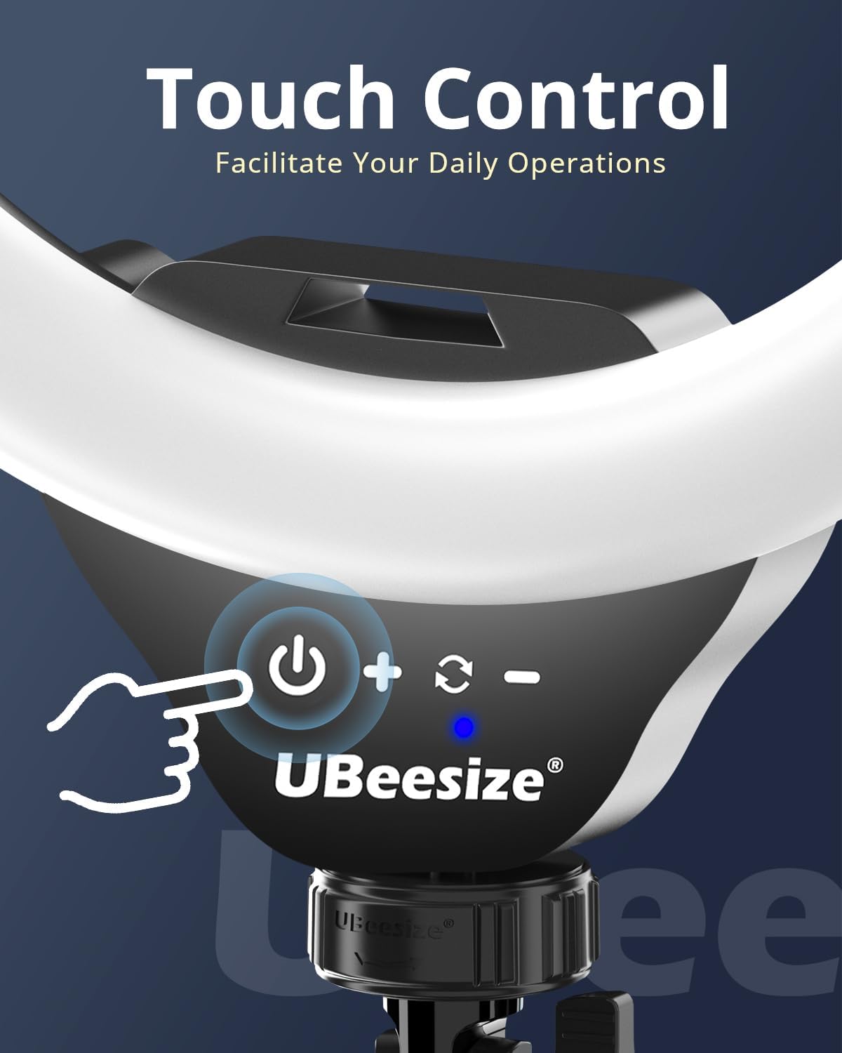 UBeesize 12'' Selfie Ring Light with 62’’ Tripod Stand for Video Recording, Live Streaming(YouTube