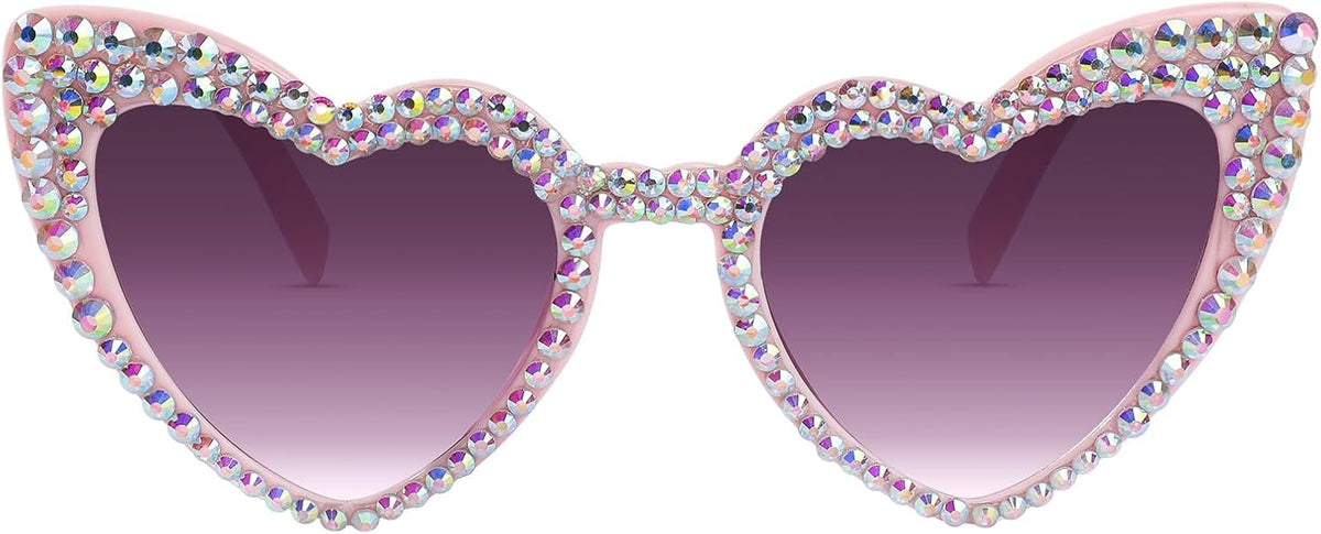 YOGFIT Heart Sunglasses for Women Fashion Classic Love Eye Protection Sunglasses Vintage Cute Heart