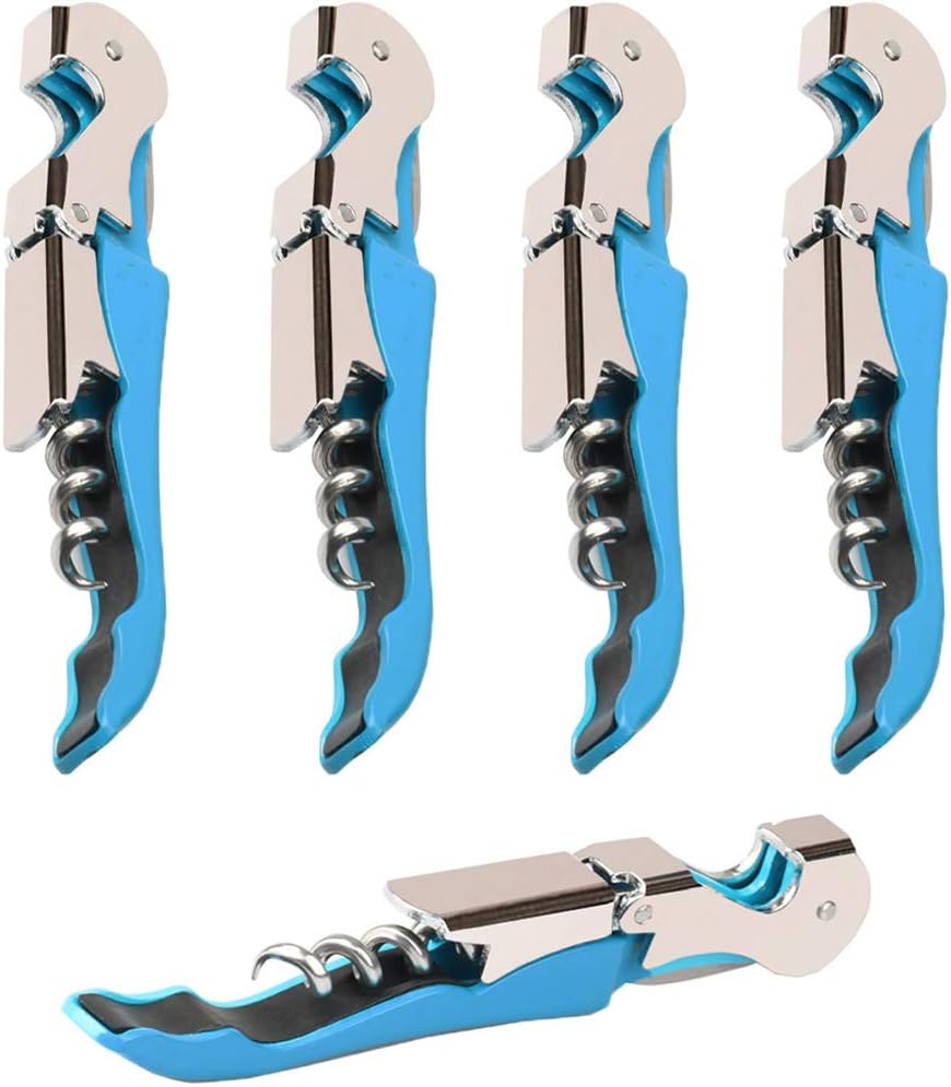 Professional Waiter Corkscrew Wine Openers Set, Heavy Duty Stainless Steel Hinges Wine Key for