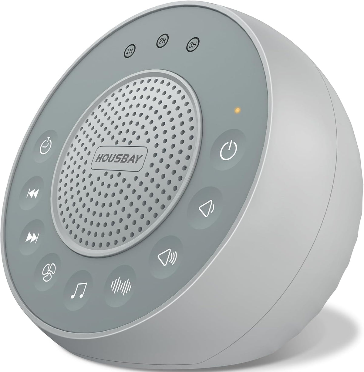 Housbay Glows White Noise Sound Machine, 31 Soothing Sounds, 5W Loud Stereo Sound, Sleep Timer