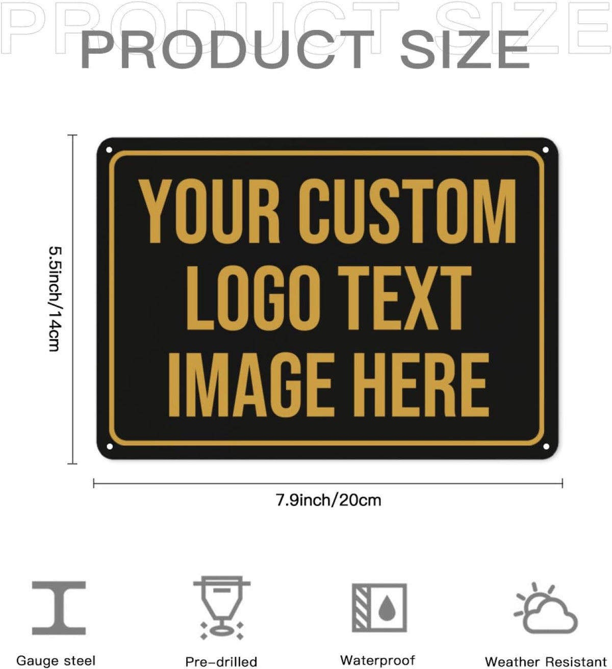 Custom Signs Outdoor Metal Sign Custom Sign Personalized Metal Signs Make Your Own Sign Add Text