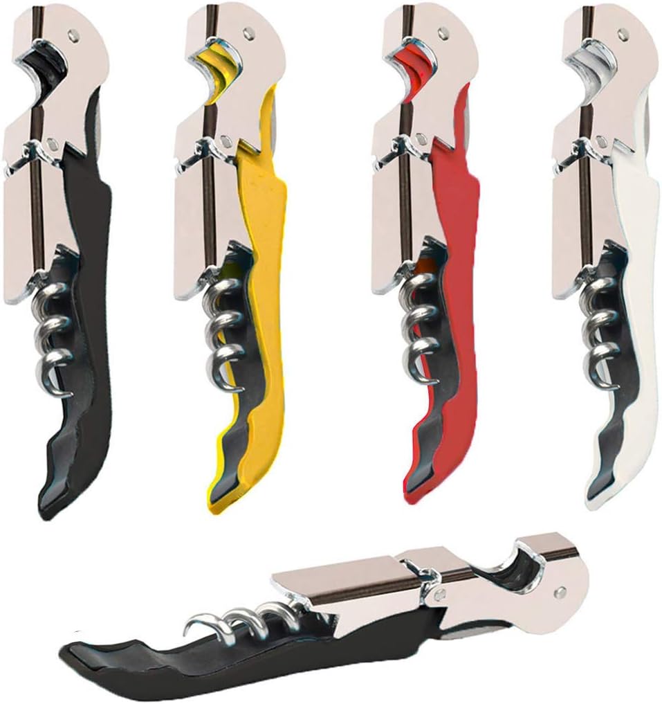 Professional Waiter Corkscrew Wine Openers Set, Heavy Duty Stainless Steel Hinges Wine Key for