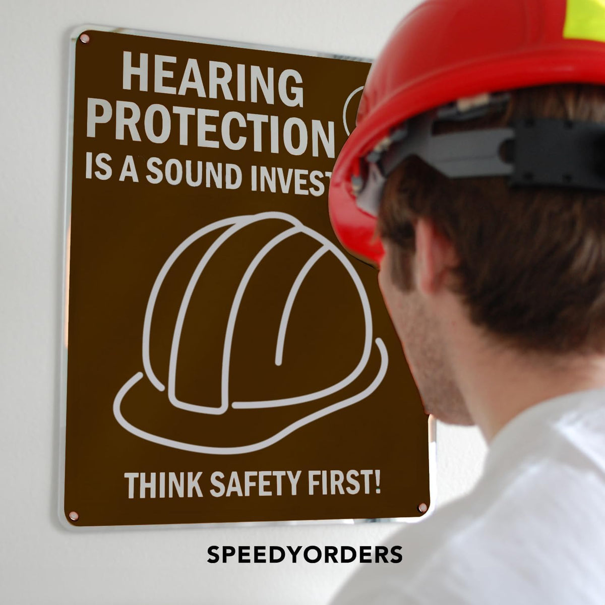 Custom Metal Signs, Personalized Aluminum, Business Safety Signs, Waterproof Outdoor, White