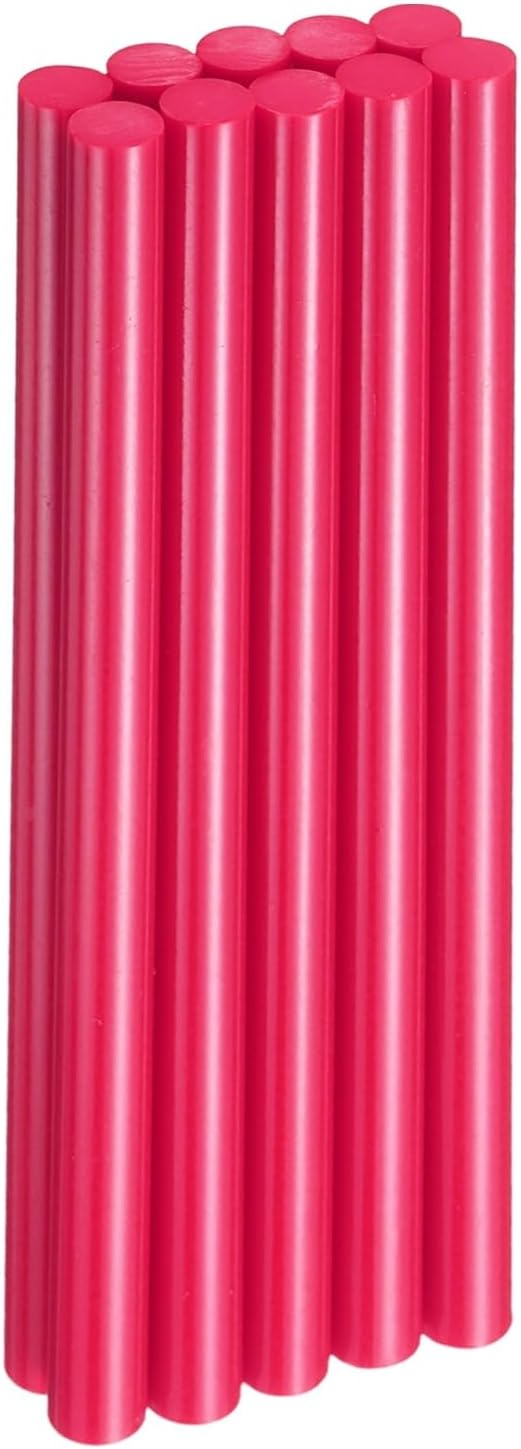 HARFINGTON 10pcs Hot Glue Sticks 0.43" Dia x 7.87" Long EVA Mini Hot Melt Adhesive Glue Stick for