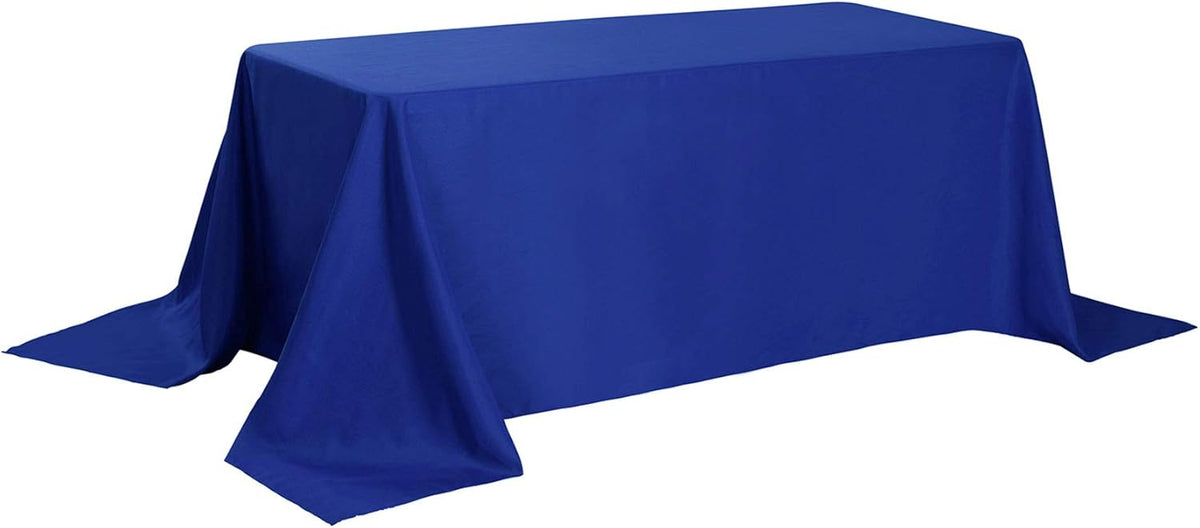 Rectangle Tablecloth 90x156 inch Washable Polyester Fabric Table Cloth for Wedding Party Dining