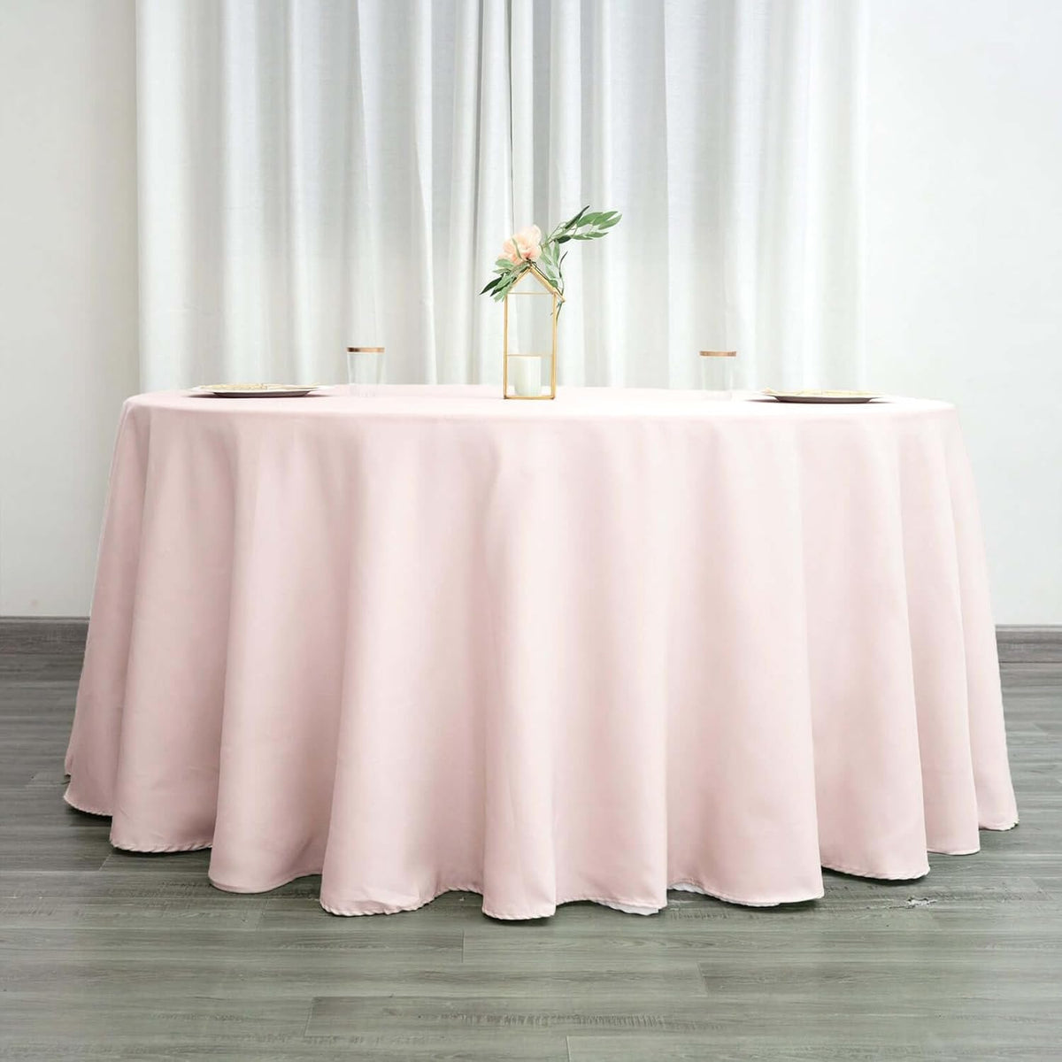 Efavormart Round Tablecloth, 120 Inch Stain & Wrinkle Resistant Washable Table Cloth, Decorative