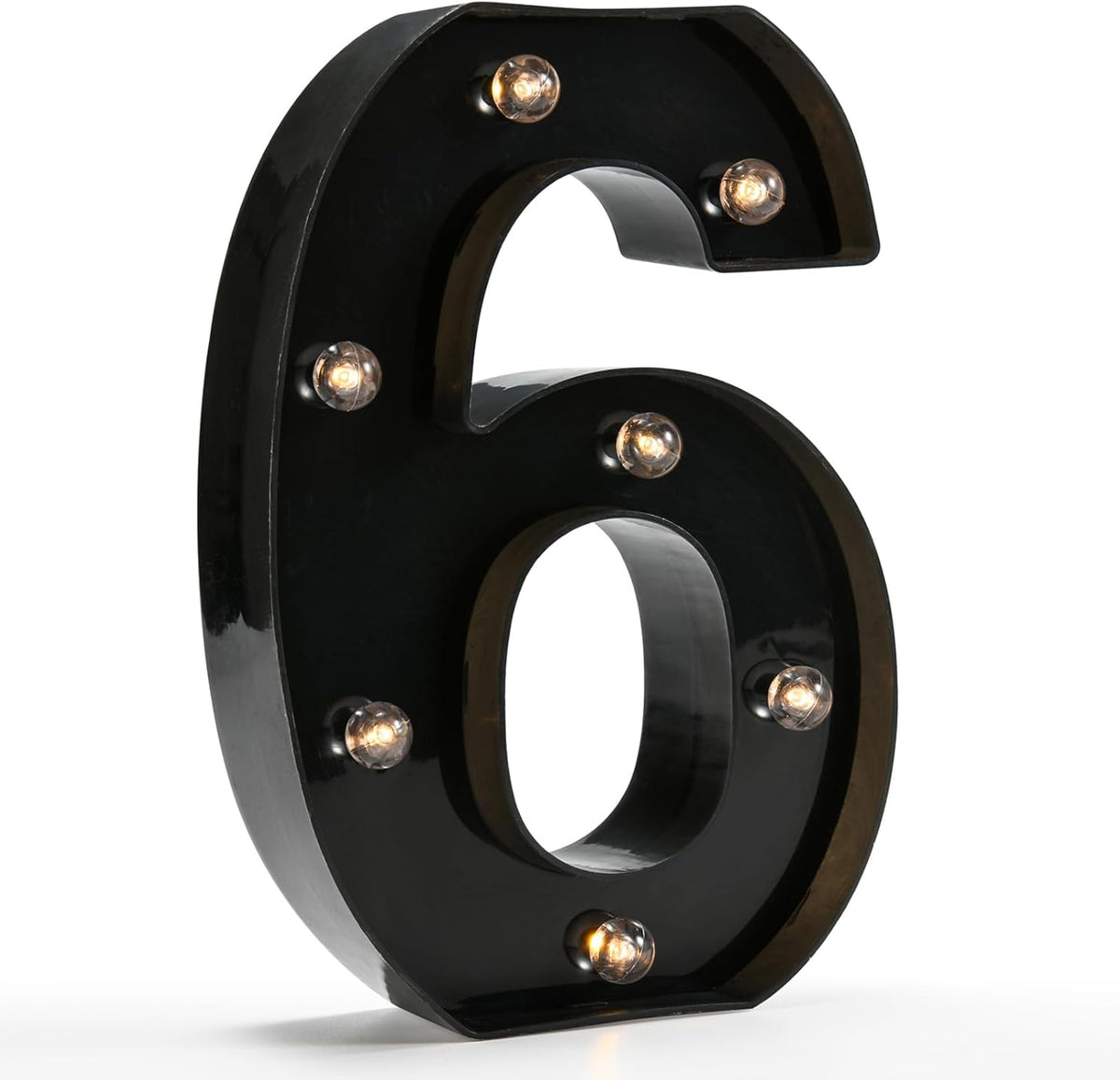 OYCBUZO Light Up Black Alphabet Marquee Number Sign LED Marquee Number Lights Sign for Night Light