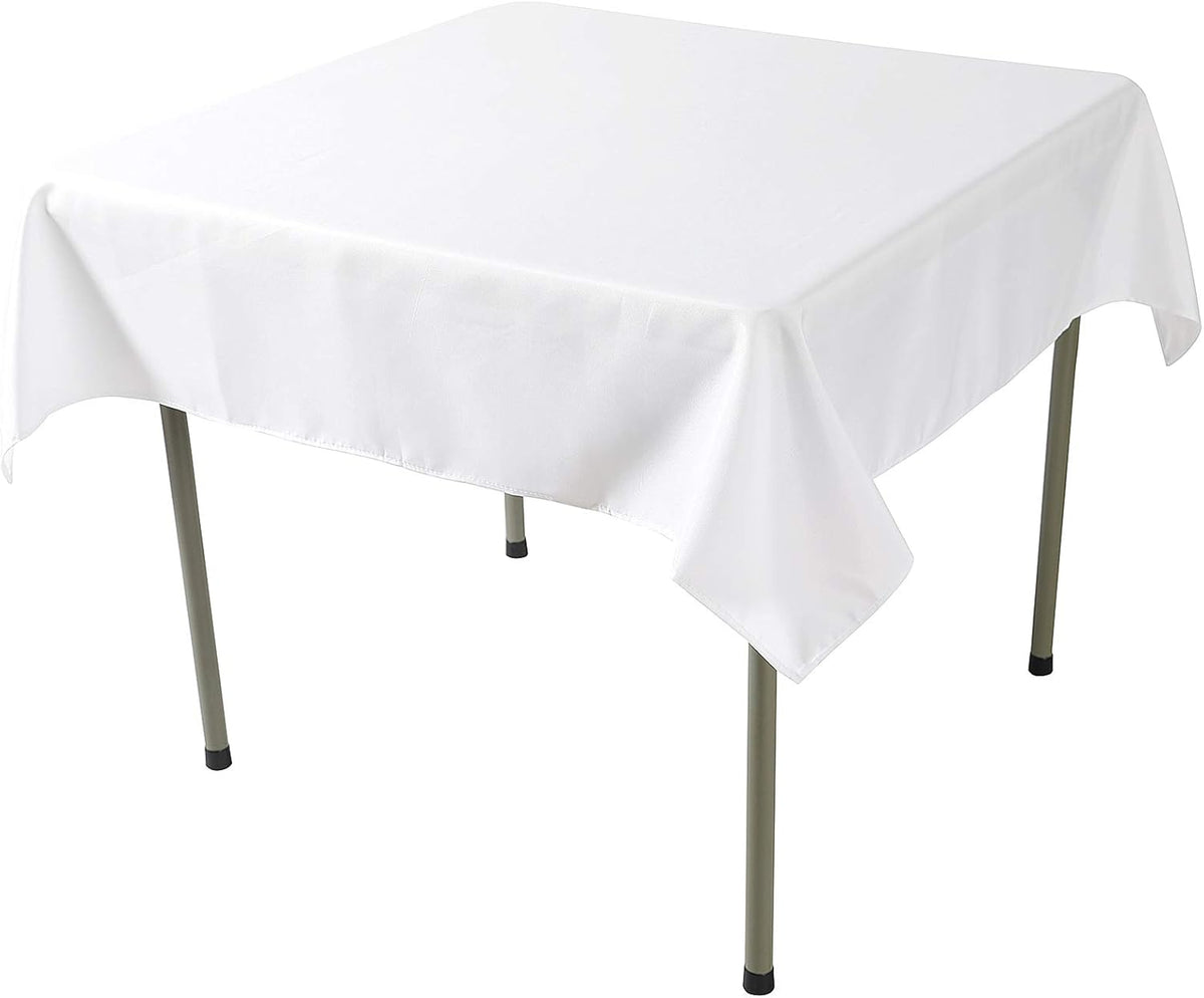 Cupuamon Square Tablecloth 52x52 inch Washable Polyester Fabric Table Cloth for Wedding Party