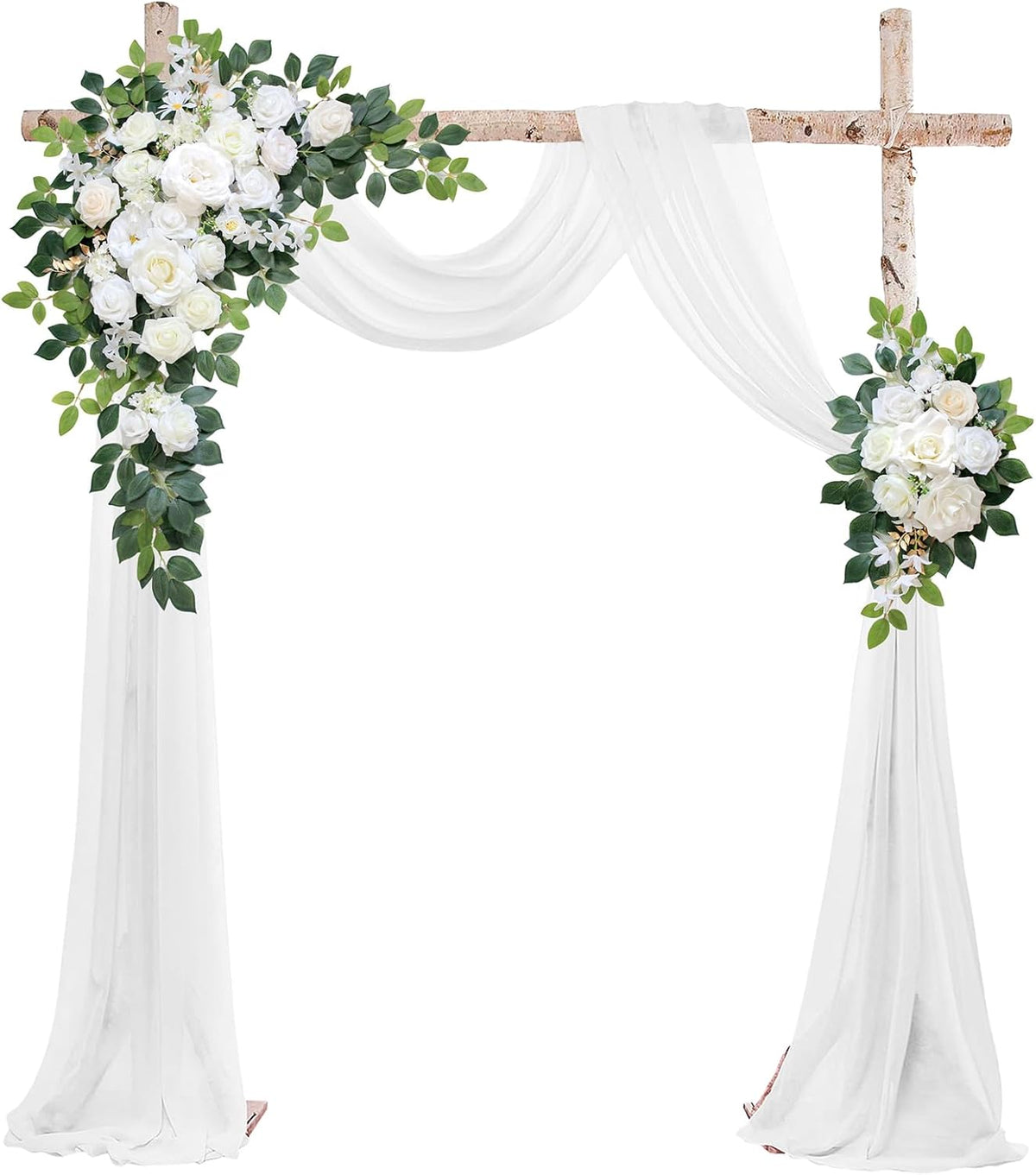 Wedding Arch Flowers Kit,Artificial Flower Arch Decor (Set of 3),2pcs Artificial Flower Arrangement