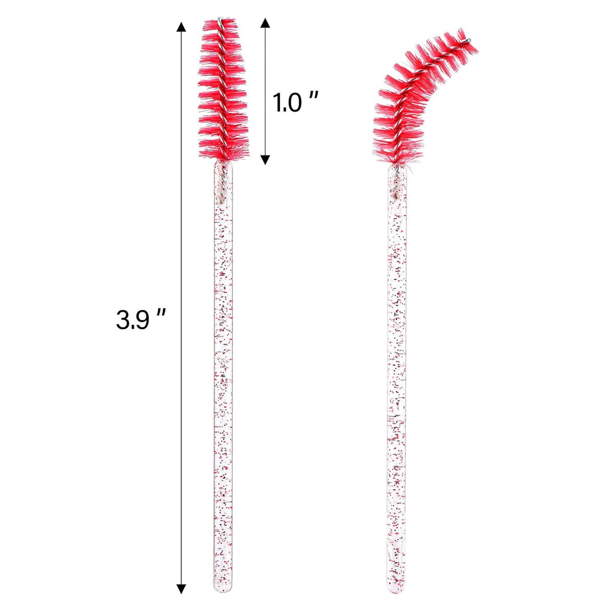 1000 Disposable Mascara Wands Eyelash Brushes Spoolies for Eyebrow Eye Lash Extension Crystal