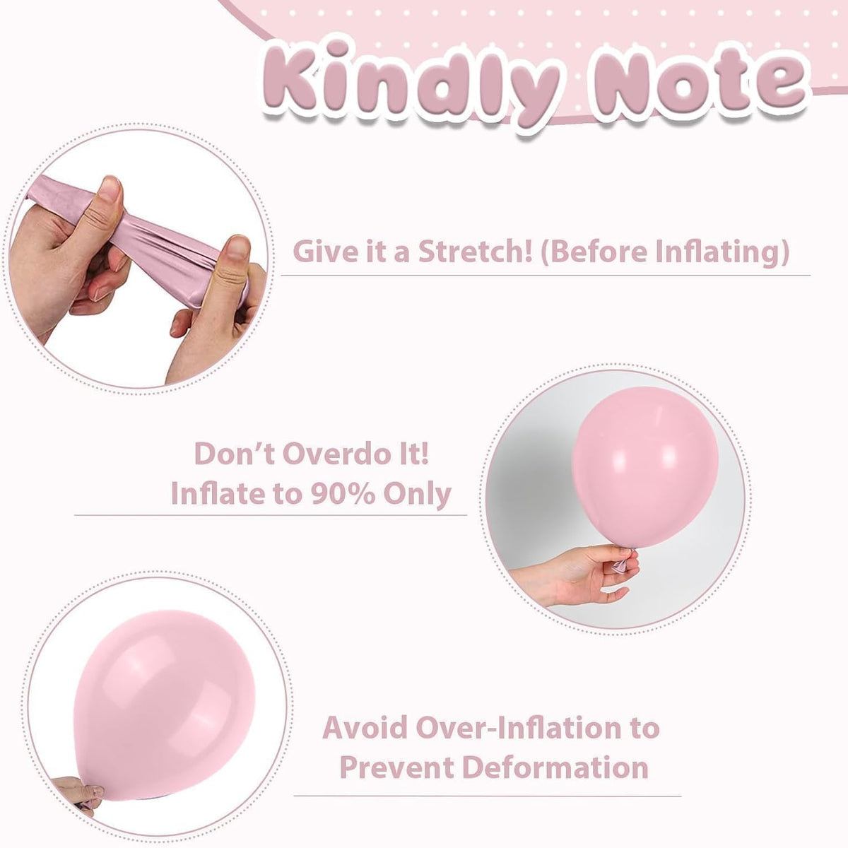 Pink Beige Balloons,50Pcs 12 Inch Blush Pink Cream and Clear Balloons for Girl Baby Boho Birthday