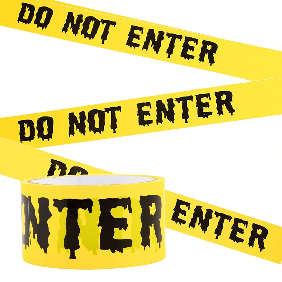 1.9inch x 82Feet Halloween Decorations Caution Tape Roll Halloween Caution Tape Halloween Tape
