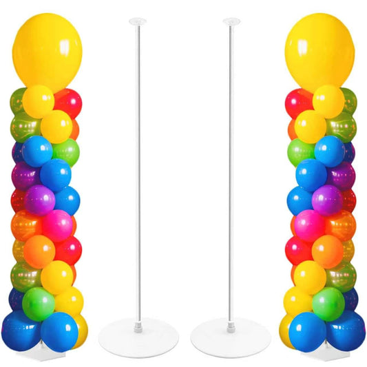 Tamodan Adjustable balloon column kit set of 2, 78 Inch balloon tower Reusable Metal Telescopic