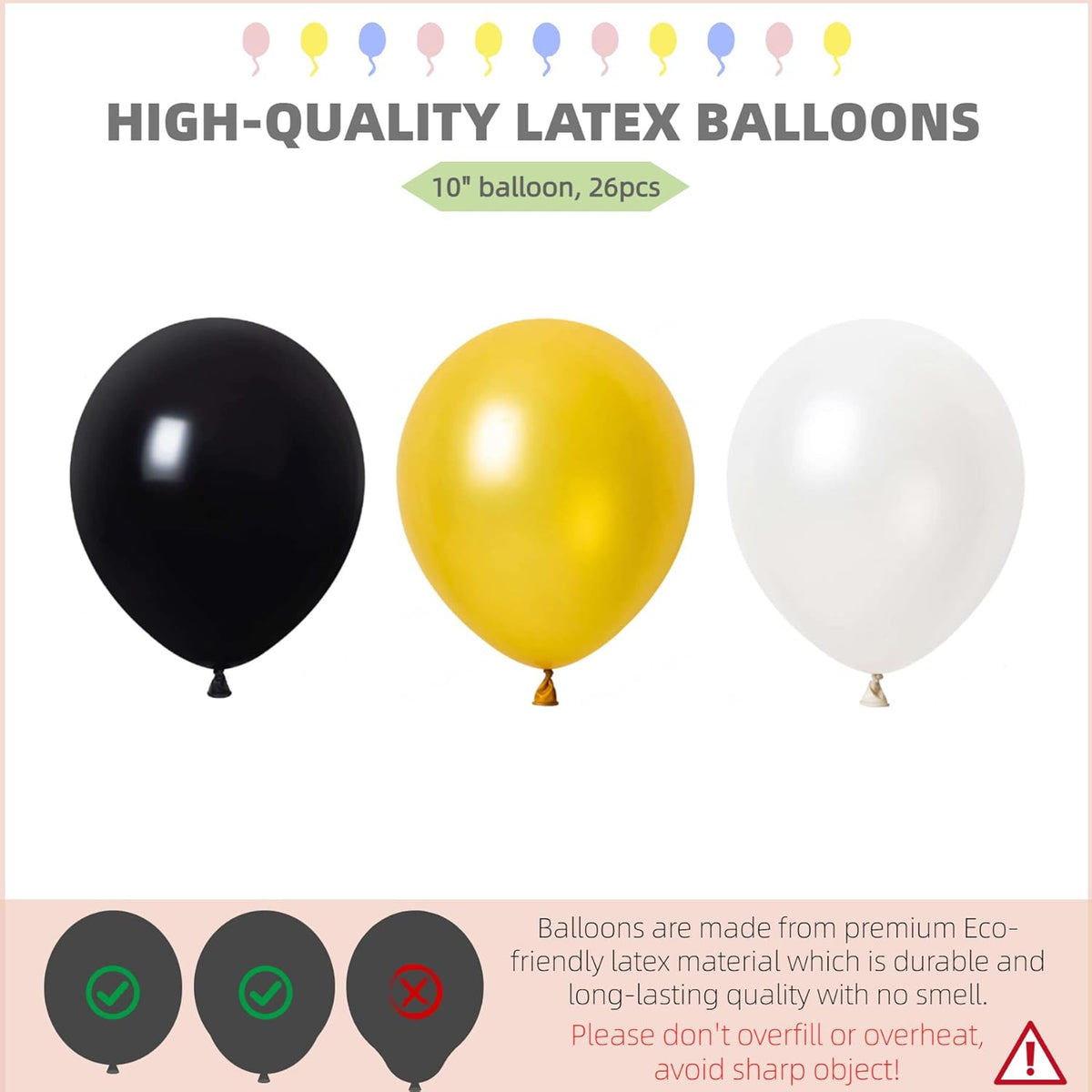 Balloon Column Kit Set of 2 With Balloons Included - Balloon Tower with Stand, Base, and