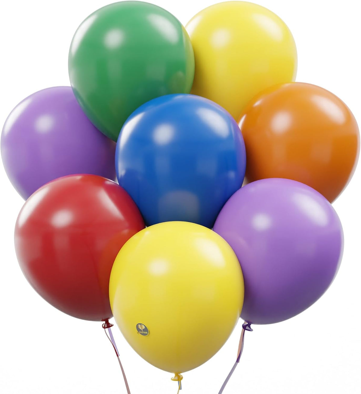 AFTERLOON® Biodegradable Balloons 50 pcs Assorted 10 Inch, Matte Color Thickened Extra Strong Latex