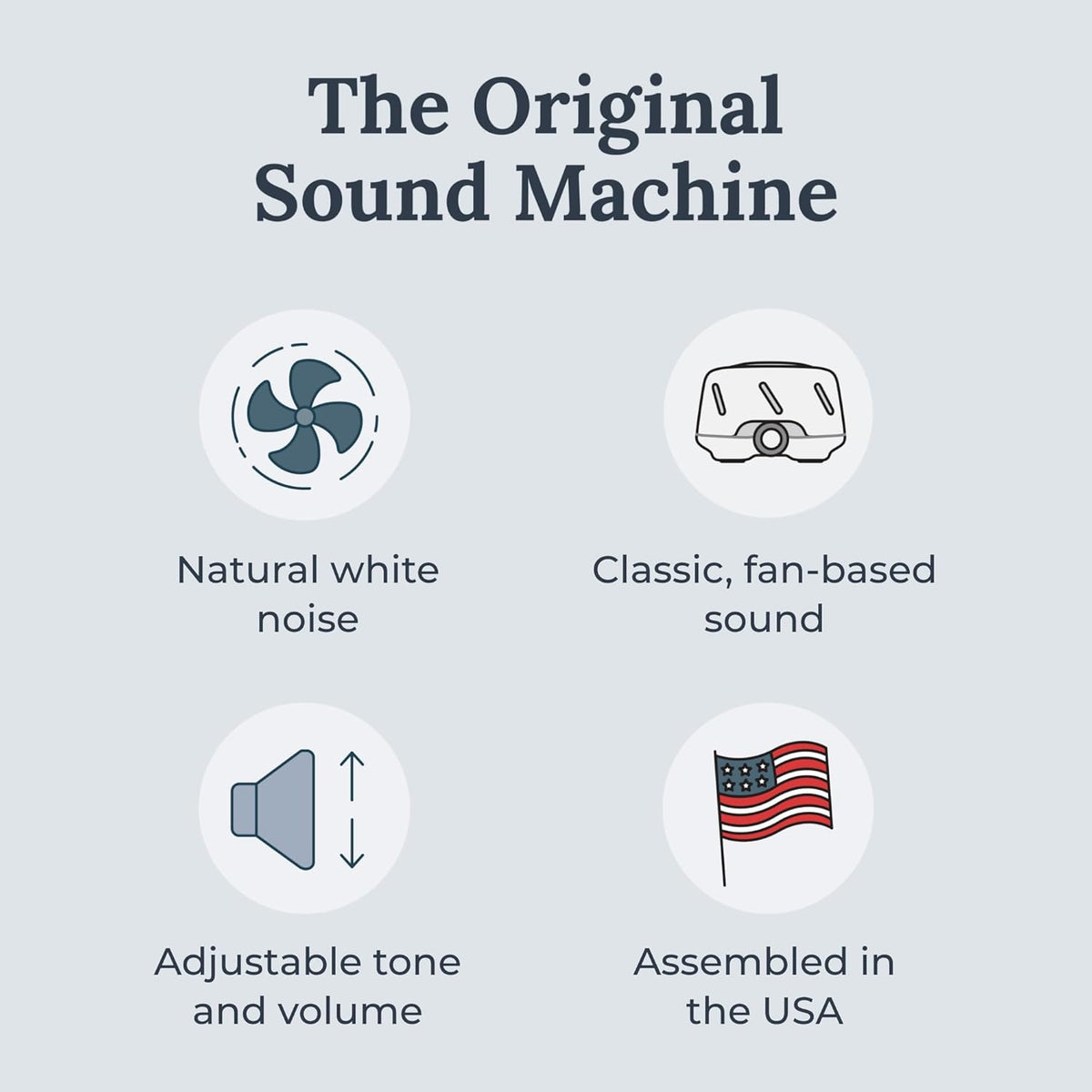 Yogasleep Dohm (2 Pack White/Gray) The Original White Noise Machine, Relaxing Natural Sound from a