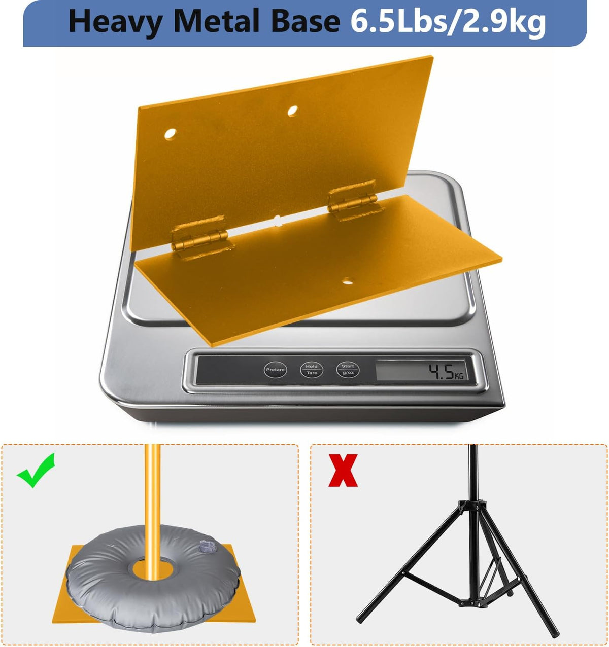Pipe and Drape Photography Backdrop Stand Kit - Titanium Gold Adjustable Photo Background Stand