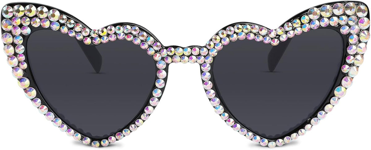 YOGFIT Heart Sunglasses for Women Fashion Classic Love Eye Protection Sunglasses Vintage Cute Heart