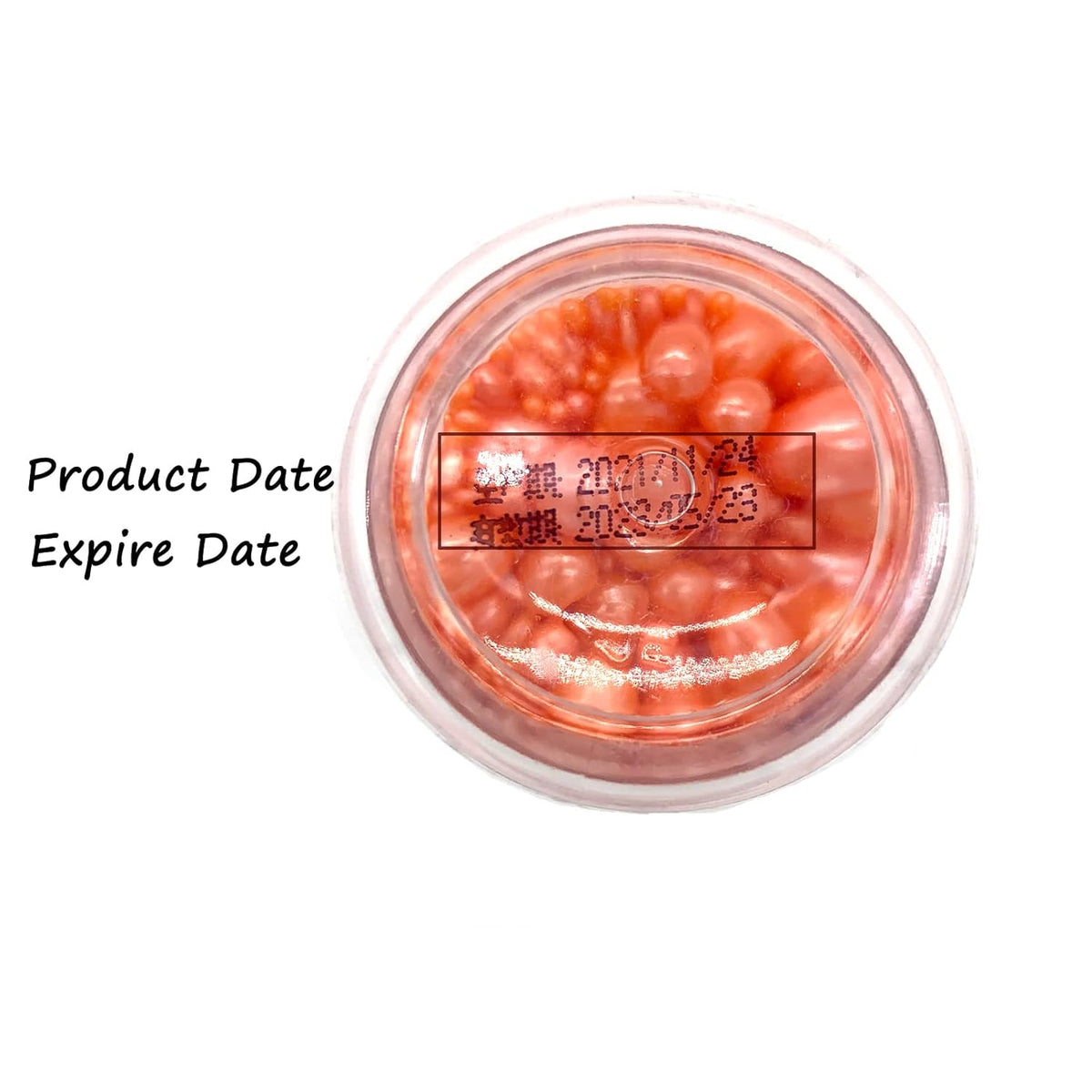 Weraru Edible Orange Pearl Sugar Sprinkles Candy Mixing Size Baking Edible Cake Decorations Cupcake