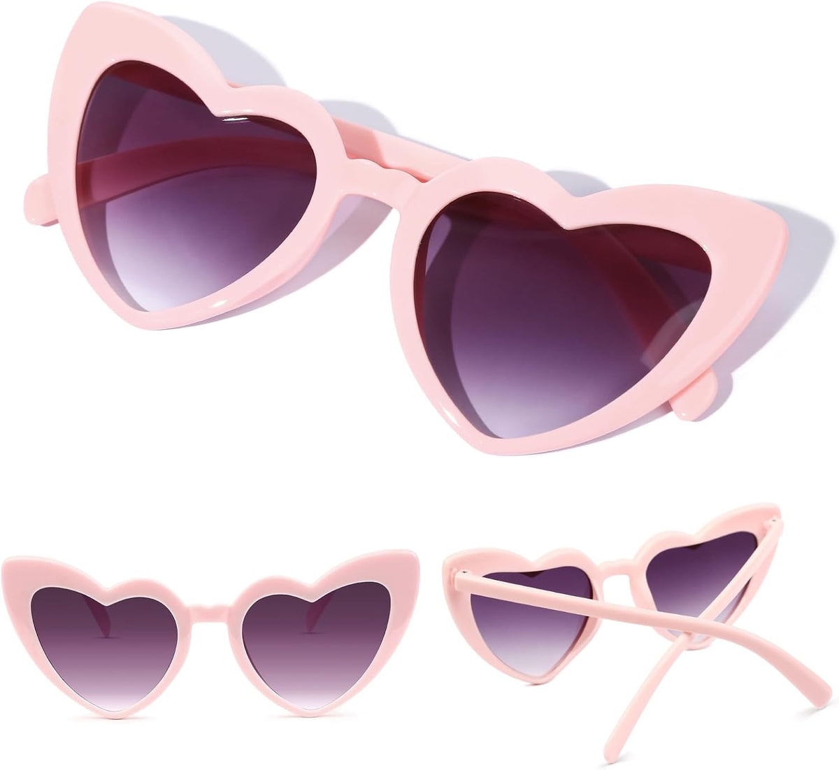 YOGFIT Heart Sunglasses for Women Fashion Classic Love Eye Protection Sunglasses Vintage Cute Heart