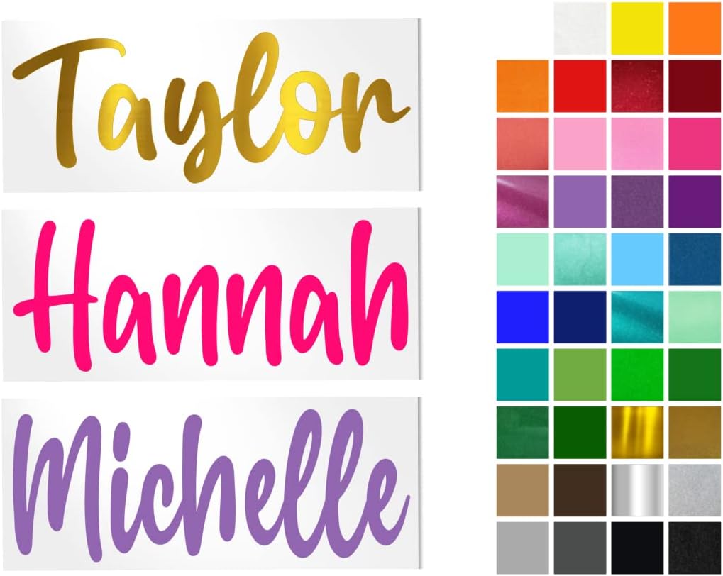 Vinyl Name Decal for Yeti Cup, Tumbler, Water Bottle, Laptop, car Window or Other Hard and Smooth