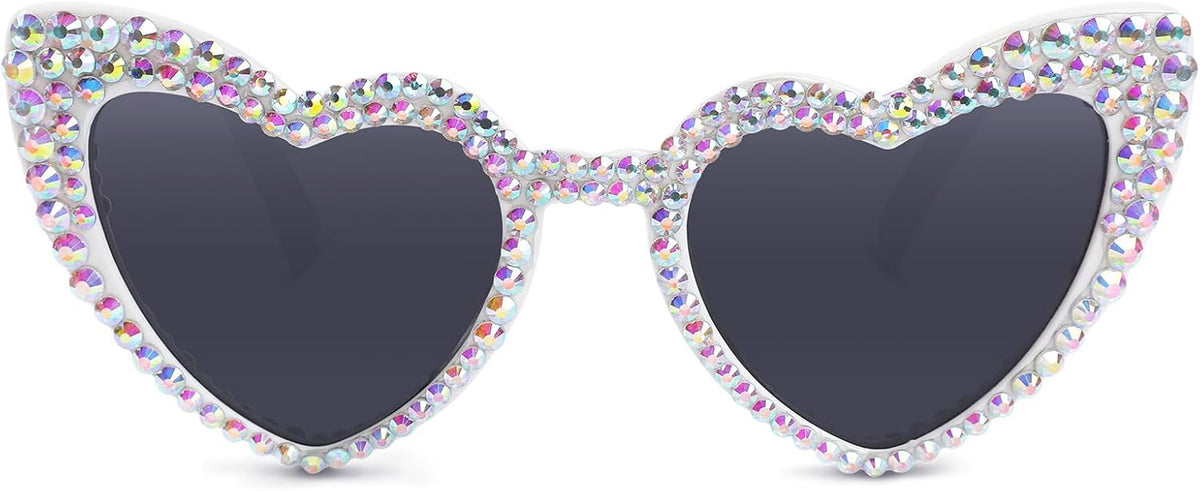 YOGFIT Heart Sunglasses for Women Fashion Classic Love Eye Protection Sunglasses Vintage Cute Heart