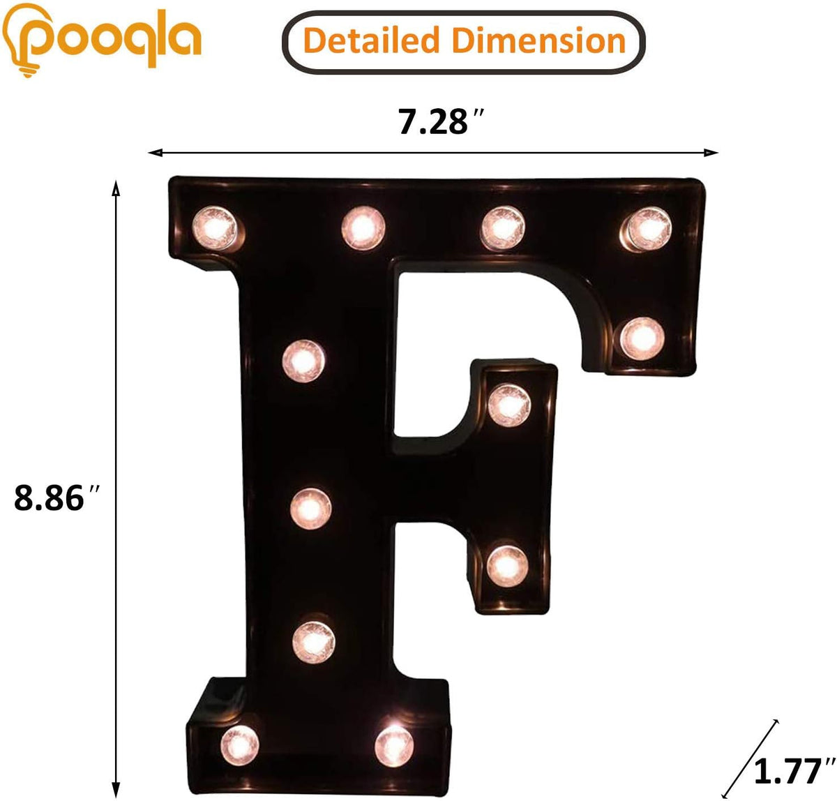 Decorative LED Illuminated Letter Marquee Sign - Alphabet Marquee Letters with Lights For Wedding